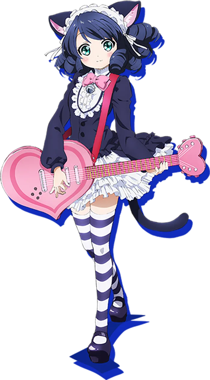 爱心乐器女孩素材人物