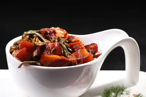 红烧肉干豆角 (4)