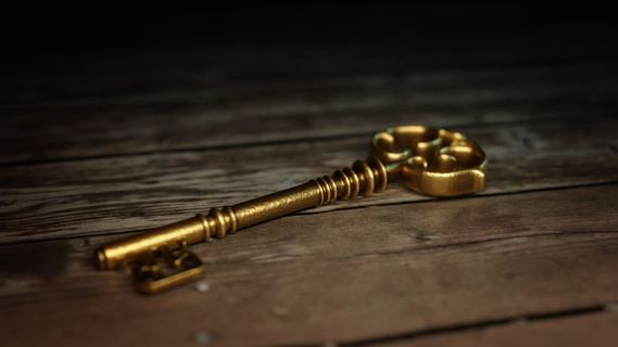 木板上的钥匙图片