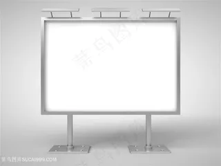 空白展板灯光光效图