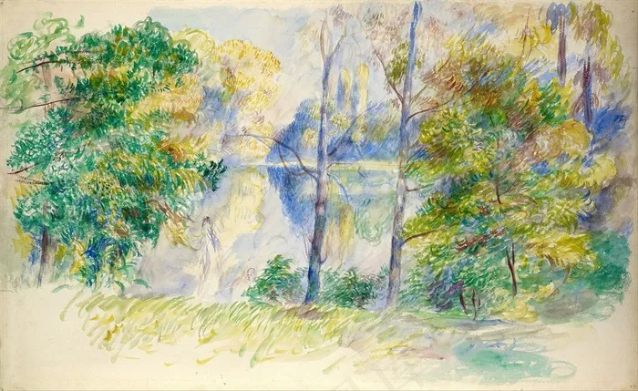 雷诺阿风景名画素材