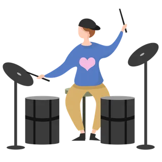 架子鼓乐器培训免抠素材