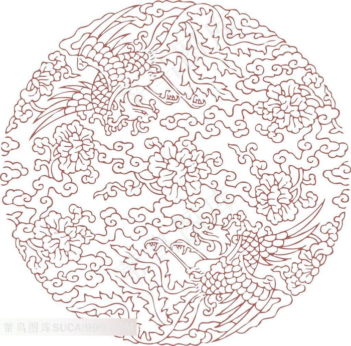 凤凰图案素材