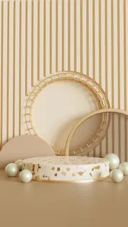 小清新电商c4d场景展台合层背景 小清新电商c4d场景展台合层背景