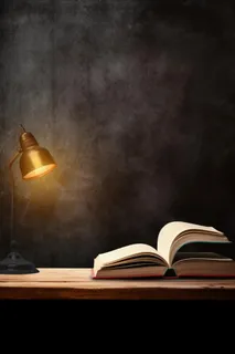 书桌书籍学习阅读背景