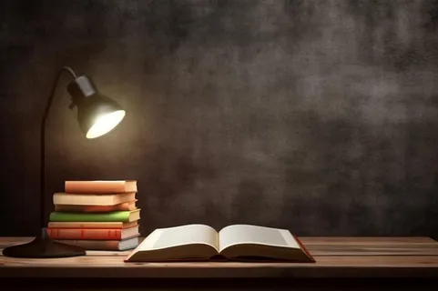 书桌书籍学习阅读背景