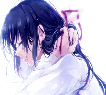 女孩素材卡通人物简笔长发