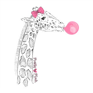 长颈鹿卡通简笔