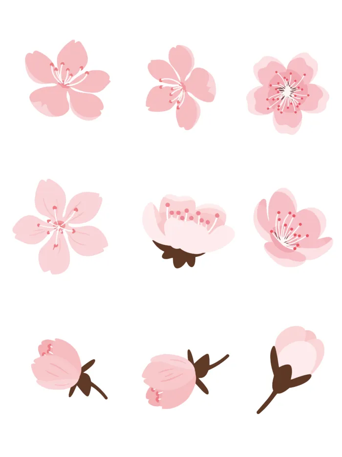 花朵 春天 ai矢量模版下载