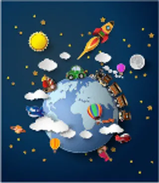 C4d插画 浮雕插画 卡通插画 背景插画