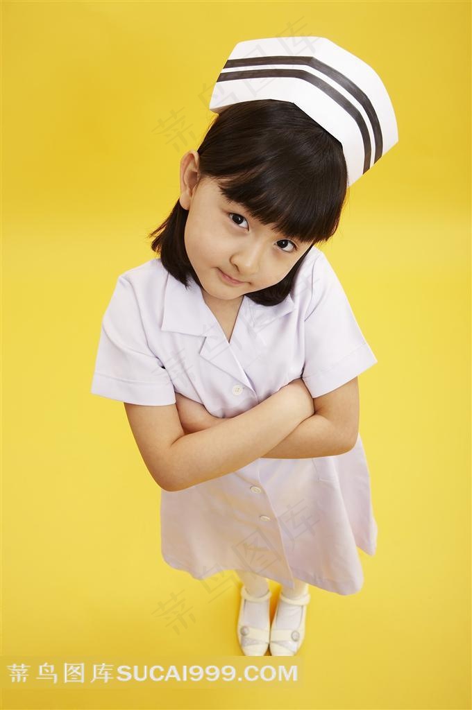 穿护士装的女孩素材