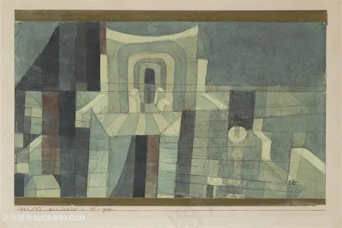 保罗克利手绘建筑装饰画 保罗克利手绘建筑装饰画