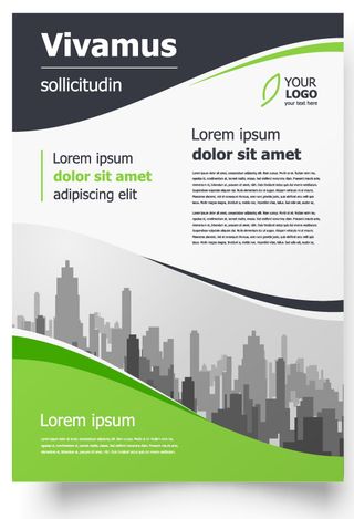 包装宣传册设计模板传单页抽象商务宣传册A4模板创意封面趋势宣传