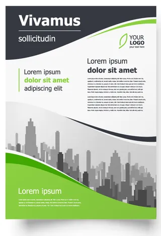 包装宣传册设计模板传单页抽象商务宣传册A4模板创意封面趋势宣传