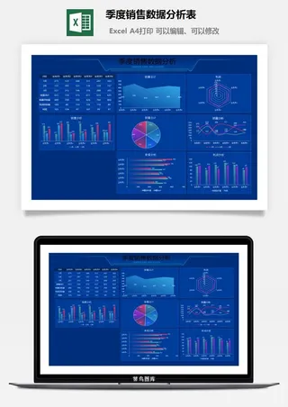 季度销售数据分析表