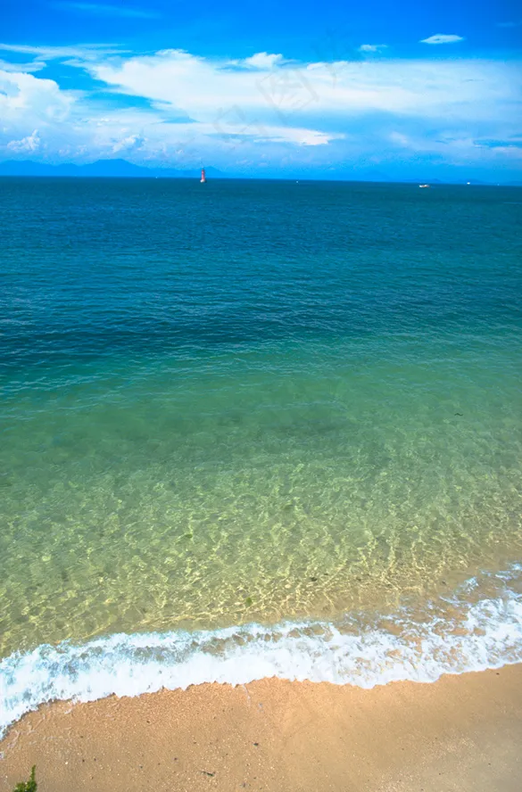 天空海滩背景