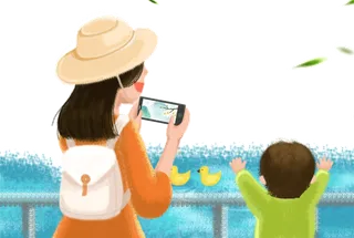 拍照 卡通 人物