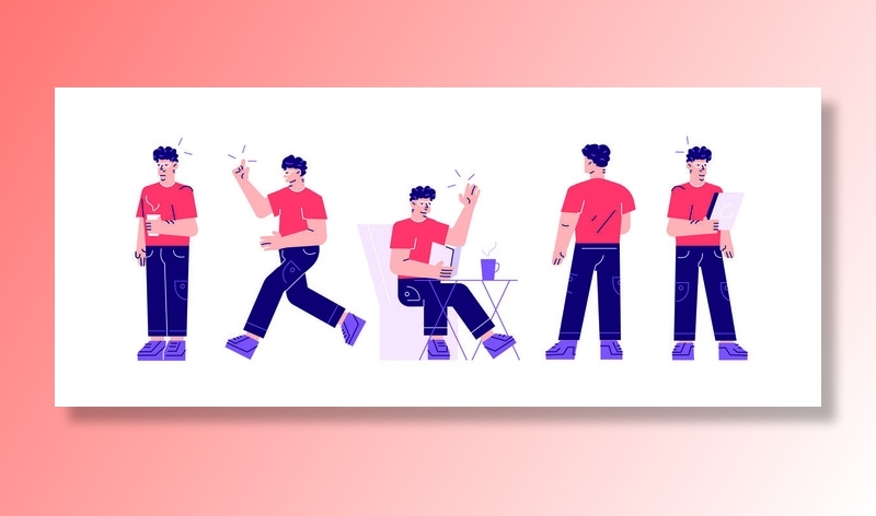 扁平化人物场景办公互联网等距ai矢量设计网页海报UI素材插画