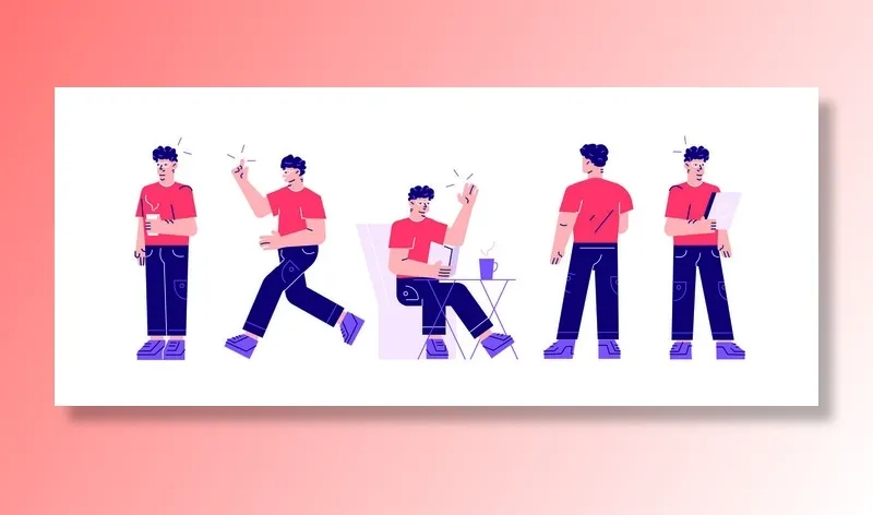 扁平化人物场景办公互联网等距ai矢量设计网页海报UI素材插画eps,ai矢量模版下载