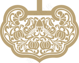 中国风传统吉祥寓意图案古代喜庆祥瑞纹样纹饰PNG免抠