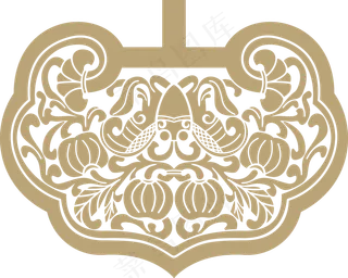 中国风传统吉祥寓意图案古代喜庆祥瑞纹样纹饰PNG免抠