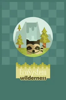 自然风景动物植物扁平矢量插画