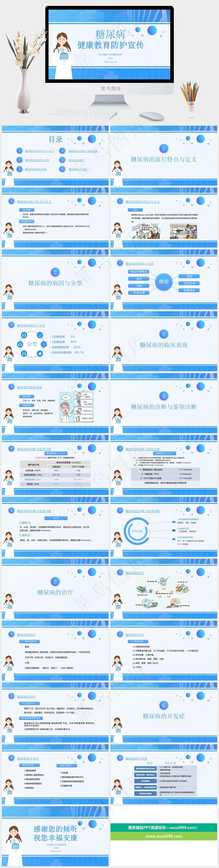 健康教育防护宣传ppt模版