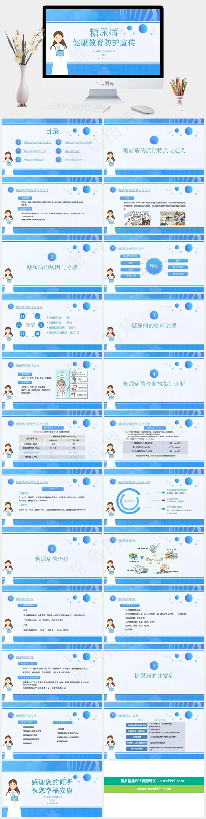 健康教育防护宣传ppt模版