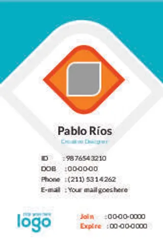 兰色会员证名片