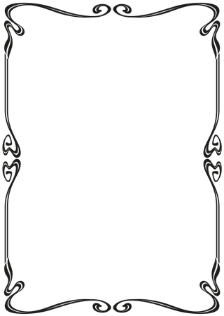 欧式复古线条边框花纹AI矢量LOGO角框花边分割线设计PSD卡片素材