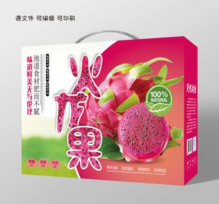 包装盒精美火龙果礼盒设计