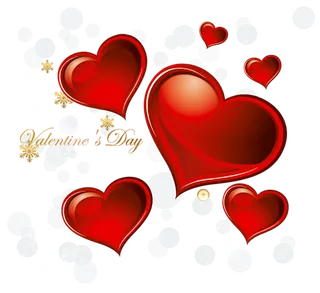 灰色红色爱心情人节