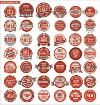 免抠促销标签设计