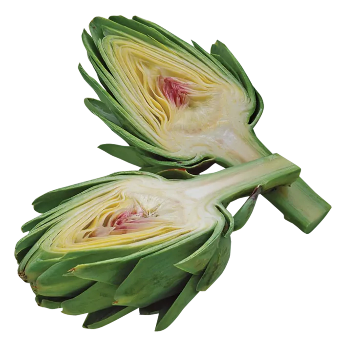 朝鲜蓟蔬菜一碟切开