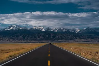 路 乌云 蓝天 天空 植物 植被