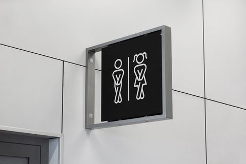 店面视觉公共区域招牌样机Indoor Sign Mockup