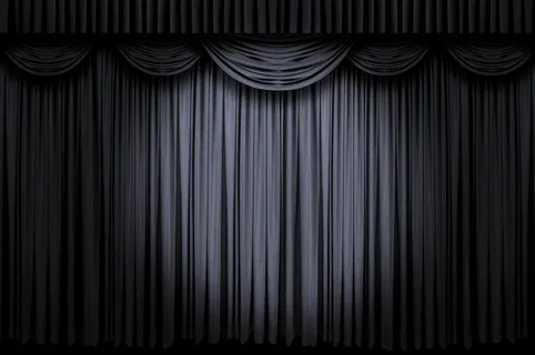 高清黑色幕帘图片素材