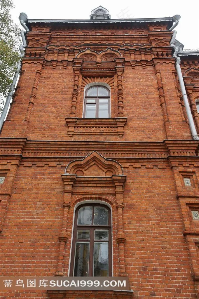 欧式建筑楼体仰视景观