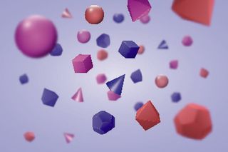 创造抽象几何浅蓝色背景