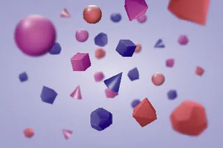 创造抽象几何浅蓝色背景