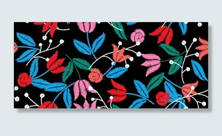 花卉唯美手绘花朵面料纹理手机壳布料面料印花服装矢量图案素材