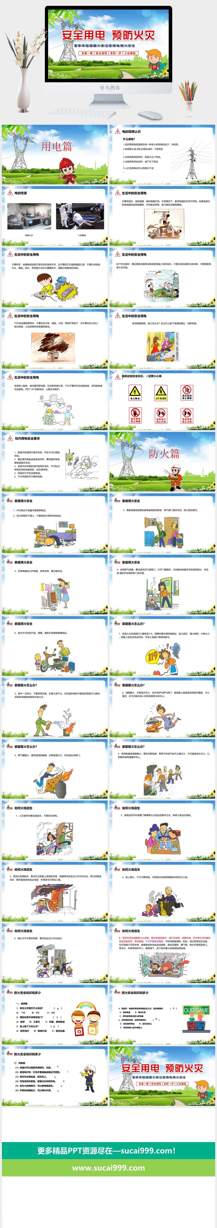 安全用电PPT宣传模板
