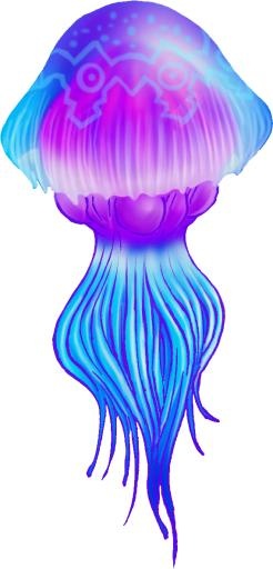 水母 PNG免抠(569x1180)