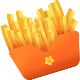 快餐薯条装饰