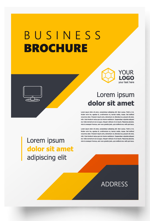 包装宣传册设计模板传单页抽象商务宣传册A4模板创意封面趋势宣传