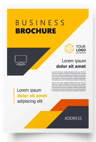 包装宣传册设计模板传单页抽象商务宣传册A4模板创意封面趋势宣传