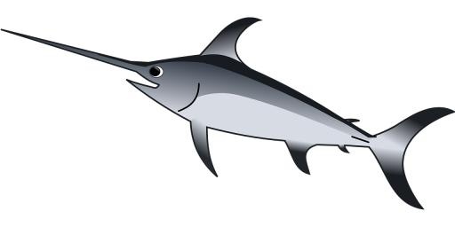 剑鱼PNG图片免抠