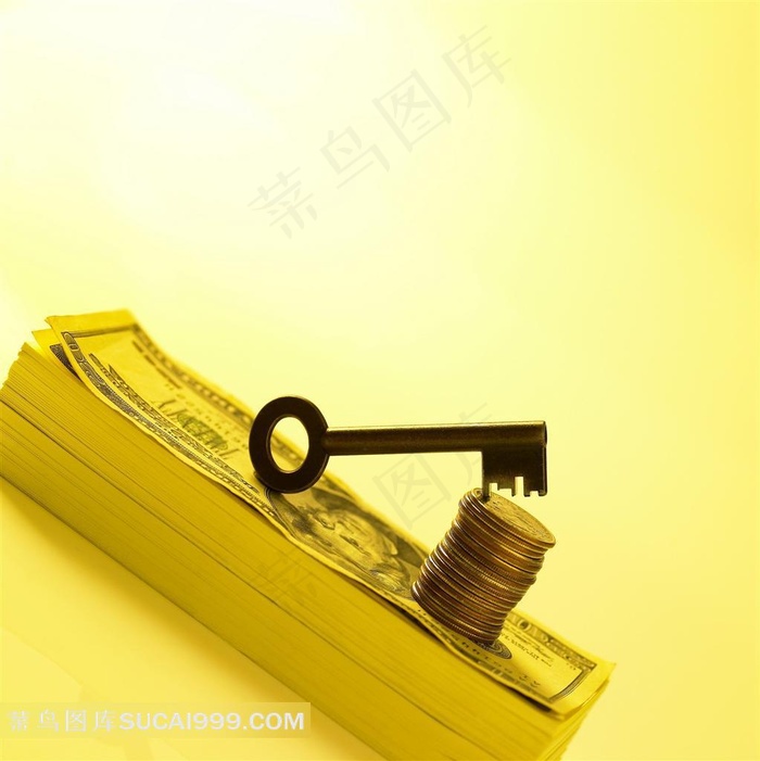 硬币钥匙钱币高清素材