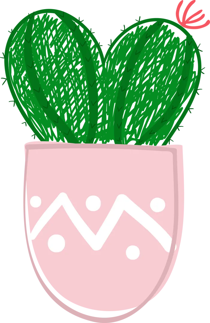 素材仙人球盆栽