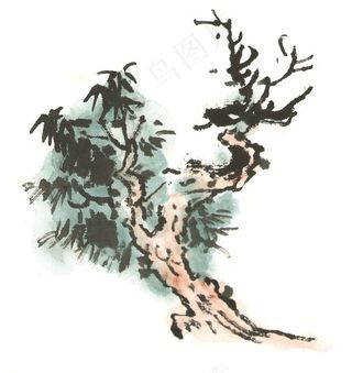 古树美术绘画jpg素材